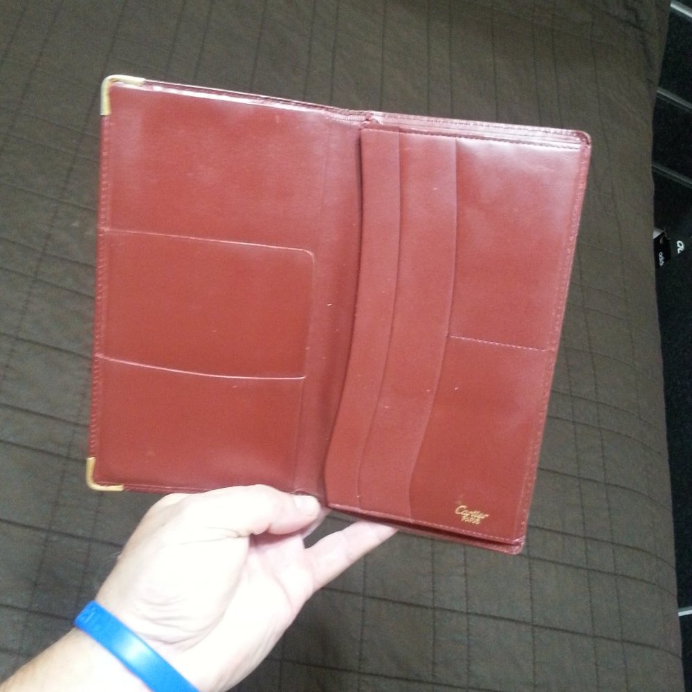 Vintage Cartier Long Wallet / Check holder Bifold Unisex - Picture 3 of 9
